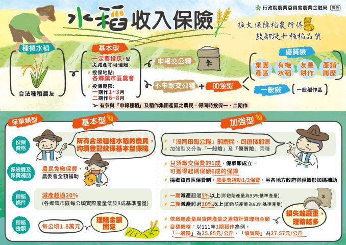 111年2期水稻收入保險